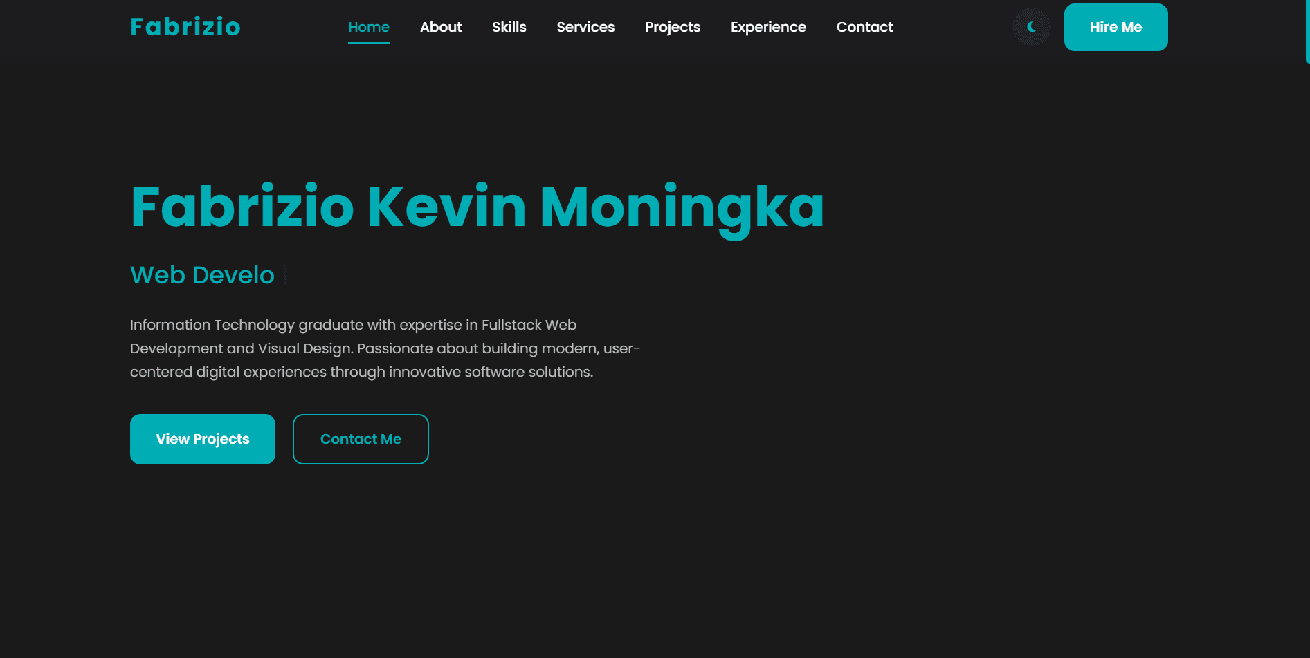 Developer Portfolio Website